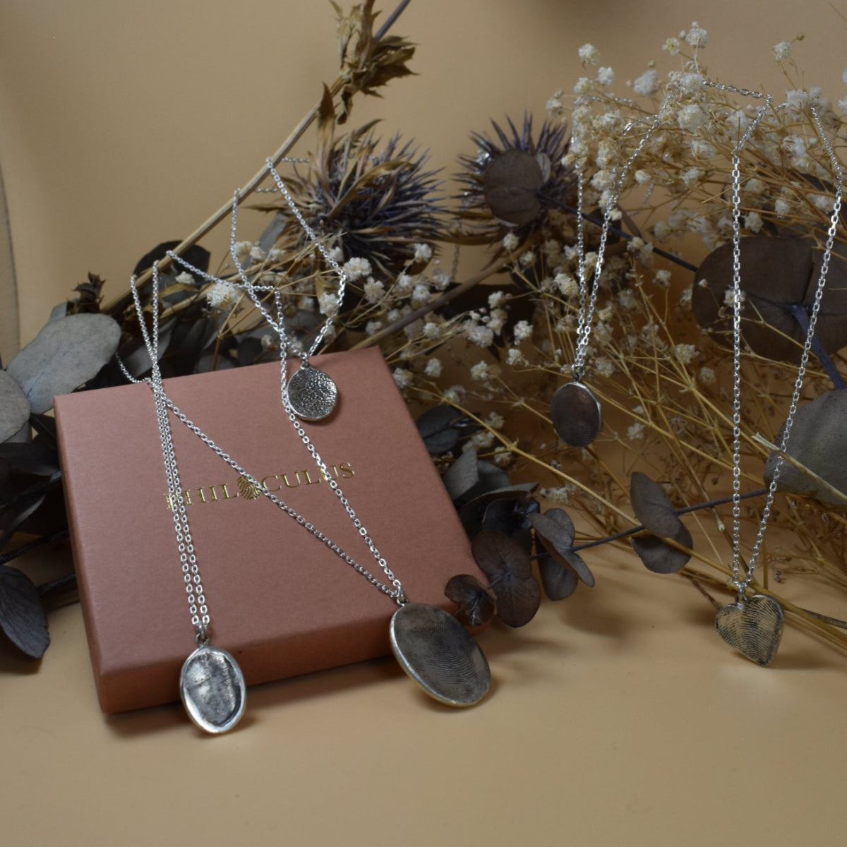 Kit pendentif empreinte philoculus argent artisanal