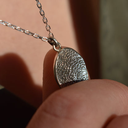 Pendentif empreinte truffe chien argent kit philoculus artisanal