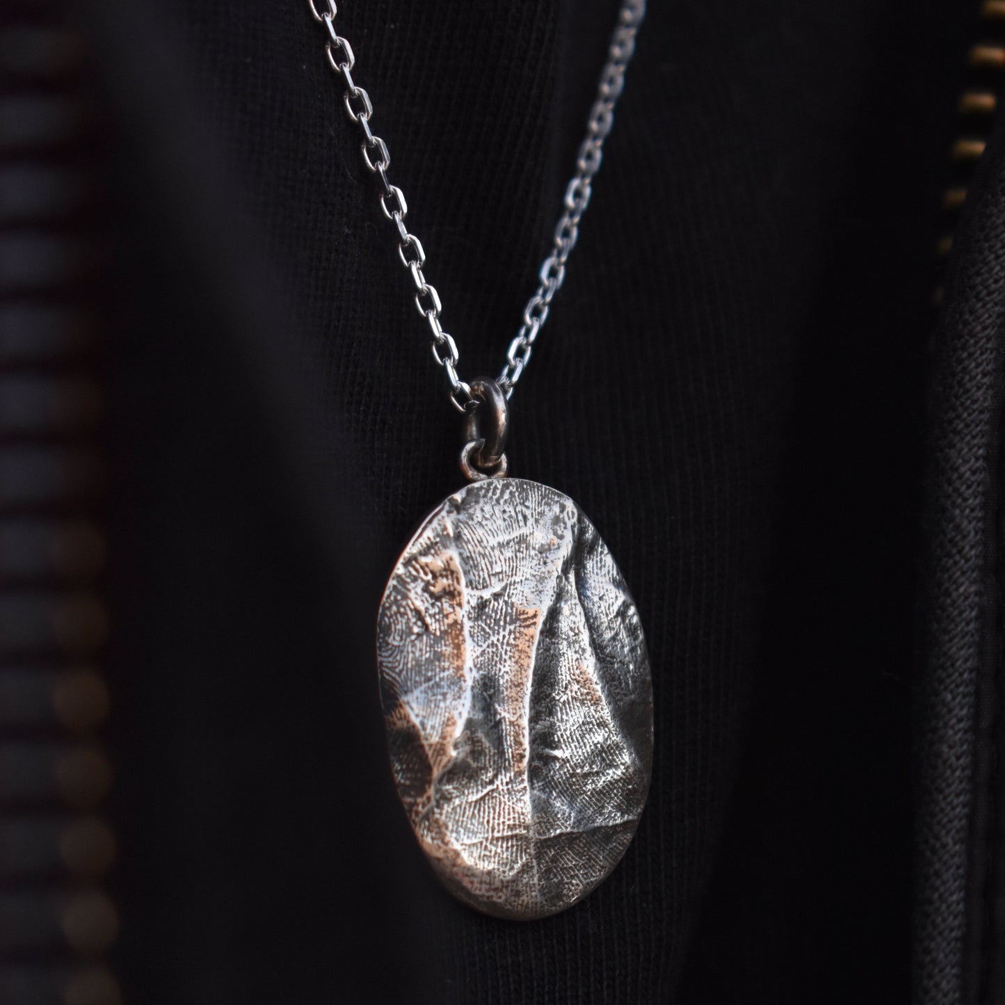 Pendentif argent kit empreinte bébé digital